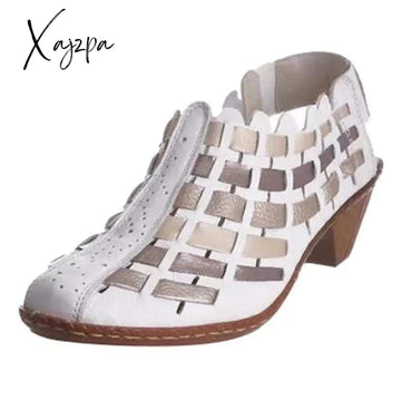 Xajzpa - New Women Shoes High Heels Fashion Plus Size Woman Spring Autumn Classics Casual Slip-On